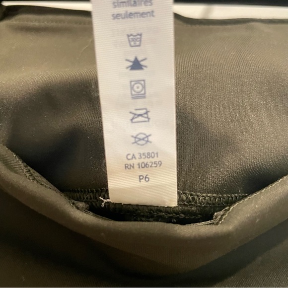 Lululemon Train Times Crop Leggings Dark Olive - Picture 7 of 9